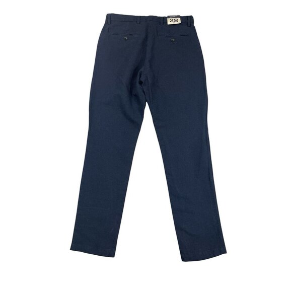 GAP Linen-Cotton Trousers in Slim Fit Navy Mens 28 X 30 - Picture 2 of 8